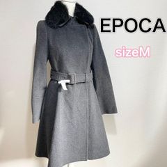 EPOCA エポカ アデーレノーカラーメルトンダブルコート サイズ40（M