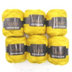 毛糸 エクトリー ヴォーグライトレーヨン Y31005  約50g(約350m) 6玉セット イエロー系 未使用品