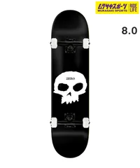 【ムラスポ公式】新品 ZERO ゼロ スケートボード コンプリート 8.0inch SINGLE SKULL #05 ムラサキスポーツのサムネイル