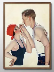 04542レスリー スラッシャー あんな目はごめんだ A3 サイズ ポスター アート おしゃれ 絵画 インテリア 北欧 イラスト マット紙 艶消し アートパネル 額 フレーム デザイン 壁掛け ギフト 新築祝い ディスプレイ