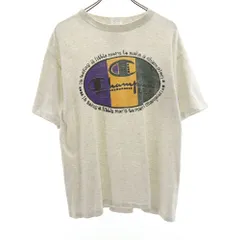 チャンピオン 90s USA製 オールド 半袖 Tシャツ L ホワイト系 Champion メンズ 古着 【240315】 メール便可