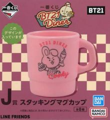 [중고] 머그컵·탕만 COOKY(정국) 스태킹 머그컵 [이치반 쿠지 BT21 Diner] J상