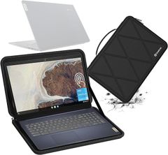 Smatree 호환품 하드 EVA 보호 슬리브 케이스 15인치 Lenovo 3i Chromebook 15인치 Intel 노트북 전용 하드 케이스 방수 360도 내충격(Black, For Lenovo 15인치(M88))