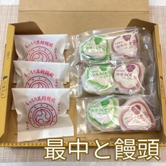 最中 饅頭 詰め合わせ 合計９個 コンパクト便 もなか まんじゅう 和菓子 おやつ お取り寄せ 人気 絶品 高級 本格和菓子 祖父母  贈り物 年末年始 お盆 お彼岸 御供 おすそ分け 製造直売