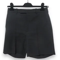 美品 GUCCI グッチ ヴィスコース バックロゴタグ ショートパンツ サイズ40 ブラック レディース 古着 中古 USEDのサムネイル
