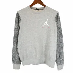 2000年代～ JORDAN ジョーダン ワンポイント スウェット Nike グレー (メンズ L) 中古 古着 O4435