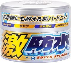 ソフト99(SOFT99) ワックス WAX 激防水WAX パール&メタリック 300g 自動車塗膜の保護・艶出し用 スポンジ 00344