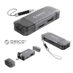 【処分特価】 ORICO 2CR61 カードリーダー 6in1 USB Type-A Type-C microUSB SDカード USB-C オリコ (C) 2CR61のサムネイル