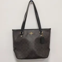 ★purin3008様専用★美品★コーチ COACH トートバッグ F58294 シグネチャー ダークブラウン系 ハンドバッグ