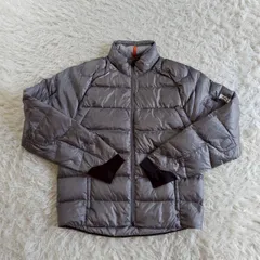 【冬物・美品・お買い得！】RLX RALPH LAUREN （アールエルエックスラルフローレン） ロゴ入りダウンジャケット ナイロンジャケット ショート丈 スタンドカラー