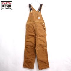 新品・未使用品】Carhartt ダックオーバーオール ブラウン 32x32