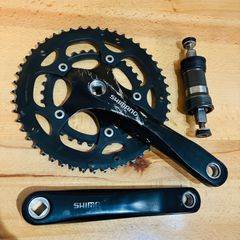 シマノ 105 FC-R7000 クランクセット11S 165mm 50/34T 105 FC-R7000 165mm 50-34T クランクセット シルバー 銀 - メルカリ