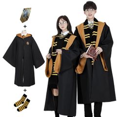 ハリーポッターローブ　ハッフルパフタイプ　高品質コスプレ3点セット Amazon.co.jp: Kosplay ハリーポッター 衣装 ハッフルパフ