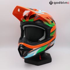 ZEALOT　マッドジャンパー2　GRAPHIC ORANGE/BLUE　Mサイズ　MJ0016　オフロードヘルメット