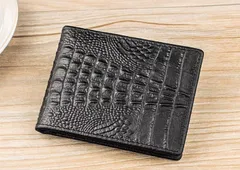 【新品未使用】クロコダイル 名刺入れ 黒 ワニ革 名刺入れ カードケース クロコダイル ナイルクロコ ホーンバック