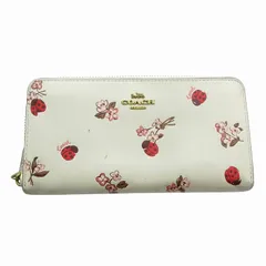 希少✨　COACH　コーチ　長財布　シグネチャー　てんとう虫　ピンク 2025年最新】coach てんとう虫の人気アイテム - メルカリ