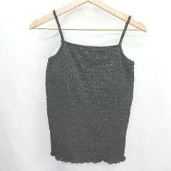 ◇ Θ◎●未使用● NICE CLAUP インナーカップ付き キャミソール キャミソール サイズF ブラック レディース E  【1501160048448】