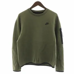 ナイキ NIKE TECH FLEECE CREW SWEATSHIRT スウェット トレーナー 長袖 ロゴ M カーキ CU4505-072 /AN30