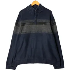 古着 カルバンクライン Calvin klein JEANS コットンニットハーフジップセーター メンズXXL相当/eaa576310