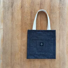 デニムリメイクバッグ 巾着 オーバーオール (ホワイト系) 牛柄