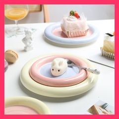 セラミック 家庭用 デザートプレート 小さい新鮮な 大人気