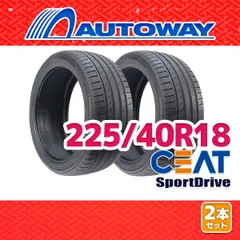 【AUTOWAY】 新品 225/40R18 サマータイヤ CEAT SportDrive 18インチ 2本セット 夏タイヤ オートウェイ