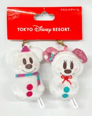 東京ディズニーリゾート マスコットチャーム 雪だるまミッキー&ミニー/Bringing you Christmas Cheer!