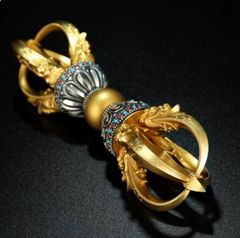 密教法具 寺院用仏具」真言宗 金剛杵 五鈷杵 仏教芸術品 銅製
