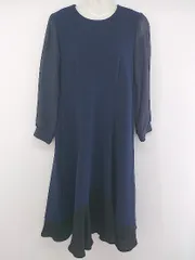 ◇ SWEET MOMMY 切り替え 長袖 膝丈 ワンピース サイズM ネイビー ブラック レディース P  【中古】 【1211080008056】