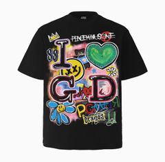 BIGBANG G-DRAGON ジヨン 応援デザインTシャツ 黒 033 GD GDRAGON