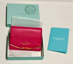 Samantha Thavasa Petit Choice フラワーバー マルチパスケース　サマンサタバサ　レッド　折り財布　赤　レディース