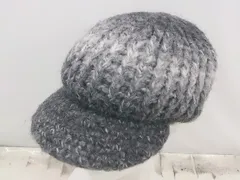 ◇ ellesse エレッセ ニット キャスケット 帽子 グレー サイズ 56㎝～59㎝ レディース E  【中古】 【1305250030449】