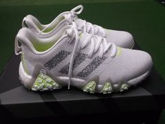 新品 adidas CODECHAOS 22 IF1041 ホワイトグレースリー×レモン アディダス コードカオス ゴルフシューズ スパイクレス