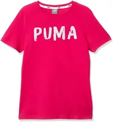 【新品】【ジュニアサイズ】【150cmのみ】puma（プーマ）レーニング 半袖 T シャツ ガールズ・キッズ・ジュニア ALPHA Tシャツ ブライト ローズ 582758-15-150
