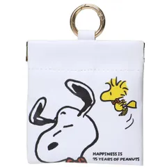 【メール便】スヌーピー ミニポーチ カラビナ付きバネケース Dancing ピーナッツ ティーズファクトリー 小物入れ キャラクター グッズ 