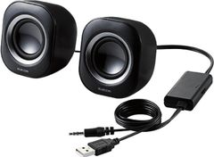 640 エレコム スピーカー USB給電 4W コンパクト ブラック MS-P08UBK