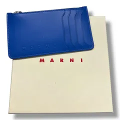 特価　未使用品・美品　MARNI PVC カードケース　 ブラック×ブルー MARNI マルニ コイン&カードケース PFMI0007U2 P3572 P5769