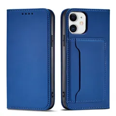 【特価商品】6.1インチ対応 360度の保護防水、アンチノック型PU折りたたみ式全保護カバースマートフォンカバー 良いビデオキックスタンド (ブルー) スマホケース 手帳型 ケース Pro 12/12 iPhone For
