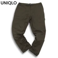 UNIQLO ユニクロ 秋冬 裏起毛 ヒートテック★ ウォーム ストレッチ イージー テーパード パンツ Sz.XL メンズ 大きいサイズ