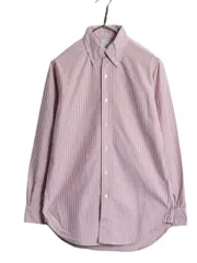 【お得なクーポン配布中!】 90s USA製 ブルックスブラザーズ メーカーズ ストライプ ボタンダウン シャツ メンズ M 程 古着 オールド オックスフォード ピマ コットン