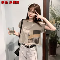 トレンド Tシャツ ストリートカルチャー アースカラー　グレー【007210XL】