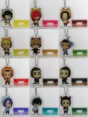 【中古】キーホルダー 全12種セット 「ブルーロック×東武動物公園 描き下ろしイラスト ちびキャラ アクリルスタンドキーホルダー ver.B」