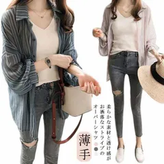 シフォンシャツ シャツ シアー レディース 薄手 長袖 羽織り 春 夏 秋 ロングシャツ ブラウス レイヤード 重ね着 トップス シースルー きれいめ 透け感 きれいめ おしゃれ 大きいサイズ ゆった#kym1487