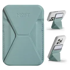 MOFT MagSafe対応 【MOVAS/耐久強化版】 マグネットスマホスタンド iPhone 15Pro ProMax/14/13/12シリーズ用 Snap On カードケース機能 フロートタイプ角度調節 薄型軽量 折り畳み式 複合材質 内蔵磁石（のサムネイル