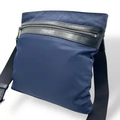 良品 874 マイケルコース ショルダーバッグ ナイロン レザー ネイビー