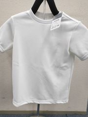スクールユニ 半袖白無地Tシャツ 肌側綿100%の肌に優しいTシャツ