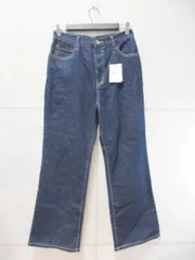 【タグ付き】【未使用品】GRL グレイル ハイウエストセミフレアデニムパンツ 無地 インディゴ Mサイズ cu289