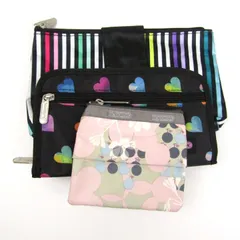 レスポートサック ポーチ マルチケース 3点セット 小物入れ ブランド まとめて レディース LeSportsac 【中古】