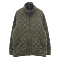ポロバイラルフローレン フルジップ スタンドカラー キルティングジャケット L カーキ Polo by Ralph Lauren 裏フリース 中綿 メンズ