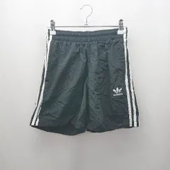 ◇ ⊂ adidas アディダス サイドライン ウエストゴム ハーフパンツ サイズM ブラック レディース E  【1503310015980】